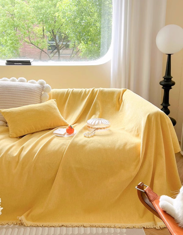 Cream Mango Yellow Modern Versatile Sofa Cover