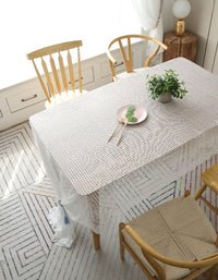 Nordic Style Eyelash Lace Tablecloth