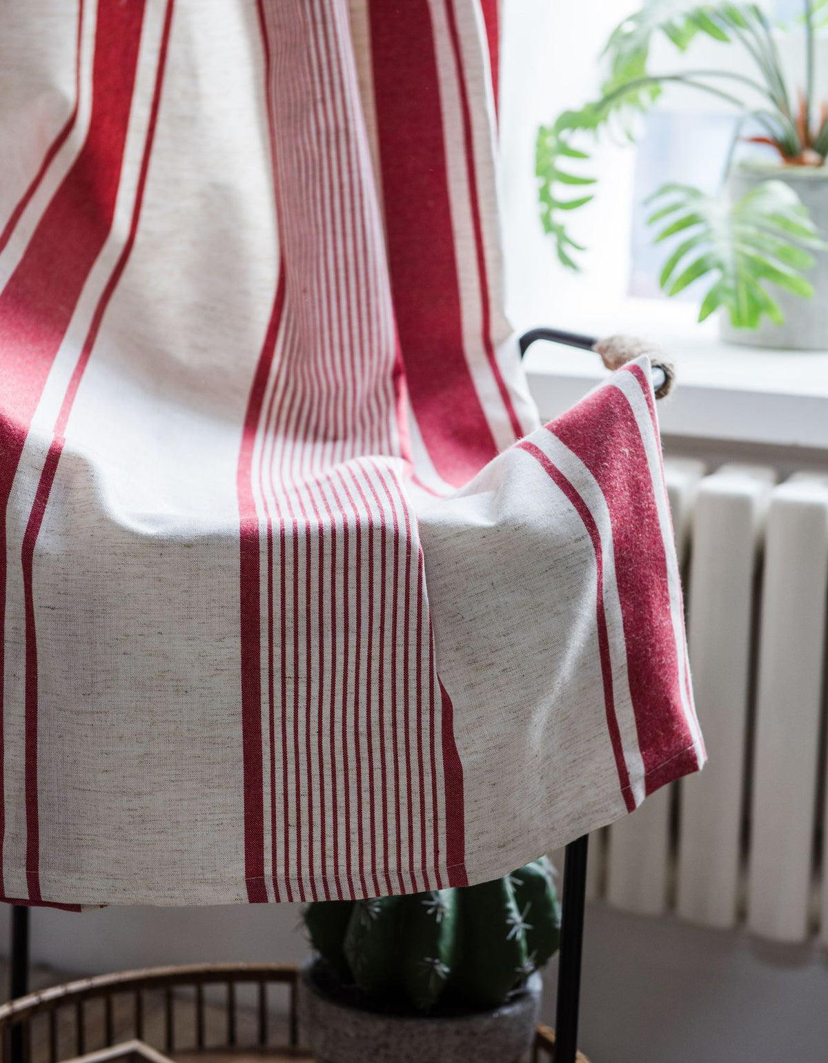 All Season Simple Stripes Cotton Curtains