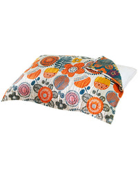 Vintage Flower Cotton Reversible Pillow Cover ( 2 PCS)