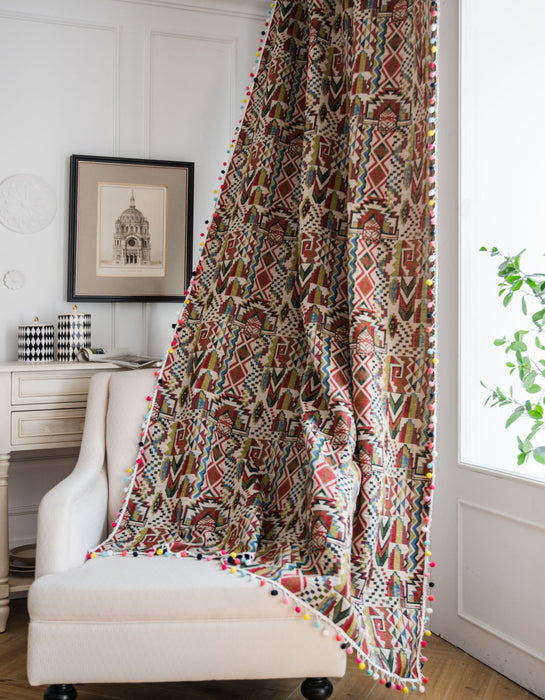 Bohemian Mixed Pattern Cotton Linen Curtains