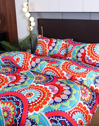 Colorful Mandala Design Exotic Bohemian Pattern Bedding Set (3PCS)