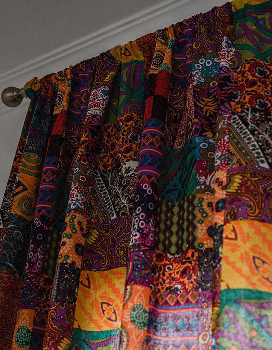 Cotton Linen Colorful Bohemian Curtains