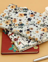 A5 Floral Leather Notebook