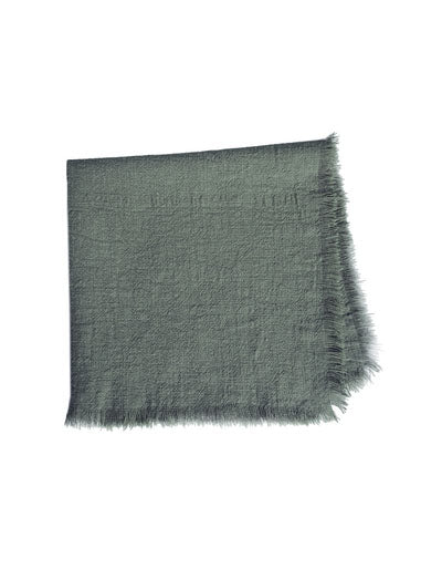 Handmade Fur Edge Solid Linen Napkin