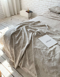 Jacquard Linen Cotton Fringe Blanket Sofa Cover