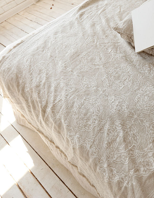 Jacquard Linen Cotton Fringe Blanket Sofa Cover