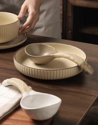 Kitchen Retro Ceramic Large Spoon