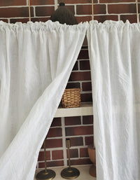 Lotus Lace Linen Door Curtains