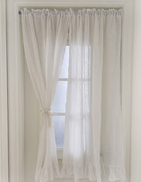 Lotus Lace Linen Door Curtains