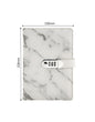 A5 Marble Surface Leather Skin Lock Notebook