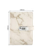 A5 Marble Surface Leather Skin Lock Notebook