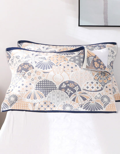 Non-Slip Cotton Mixed Pattern Pillow Cover ( 2 PCS)