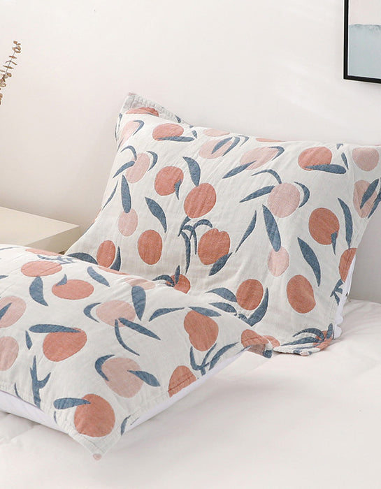 Nordic Fruit Pattern Cotton Gauze Cushion Cover ( 2 PCS)