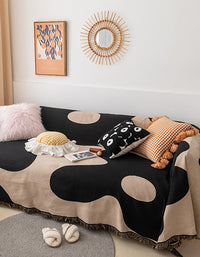 Nordic Style Floral Blanket Sofa Cover