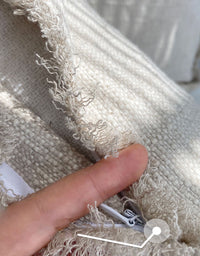 Natural Pure Linen Thick Rough Texture Pillowcase