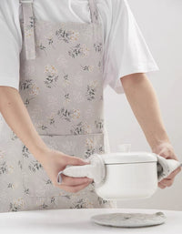 Pastoral Floral Waterproof Home Cooking Apron