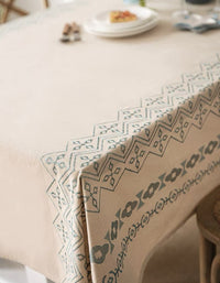 Pastoral Embroidered Cotton And Linen Tablecloth