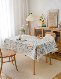 Plant Floral Pastoral Cotton And Linen Tablecloth