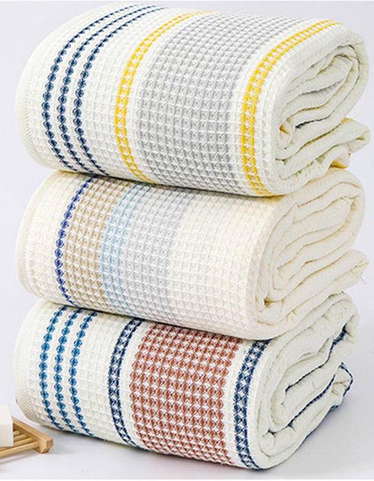 Pure Cotton Soft Striped Pattern Bath Towel