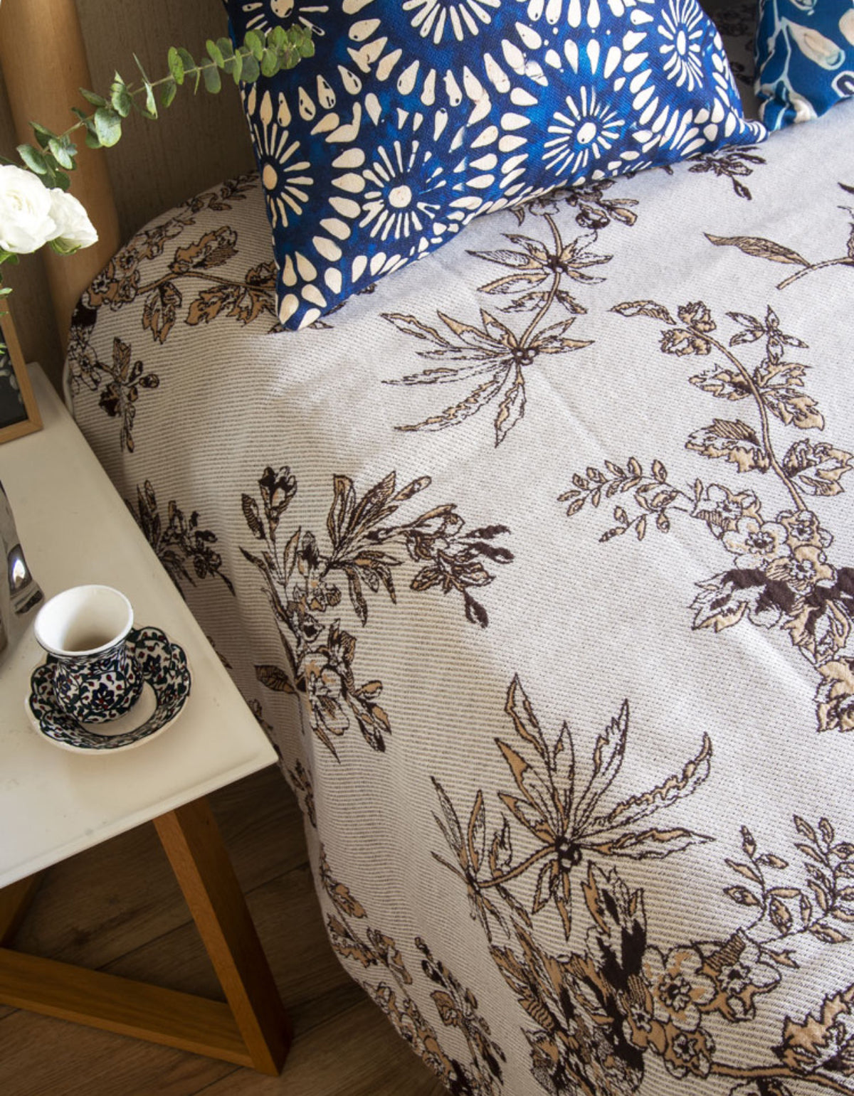 Pure Cotton Vintage Floral Blanket Bedcover