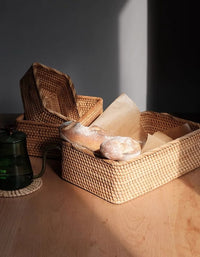 Rattan Weaving Frame Storage Basket