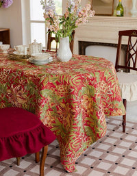 Red Jacquard Thickened Tablecloth