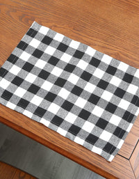 Rustic Checkered Cloth Napkins (2PCS)