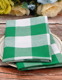 Rustic Checkered Cloth Napkins (2PCS)