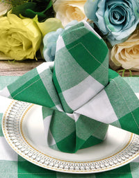 Rustic Checkered Cloth Napkins (2PCS)