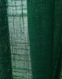 Simple Classic Green Linen Curtain