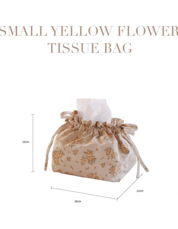 Small Yellow Flower Tissue Bag