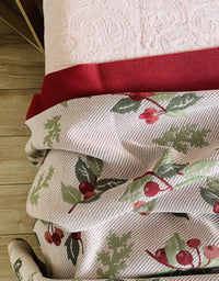 Summer Spring Double-sides Pure Cotton Cherry Blanket