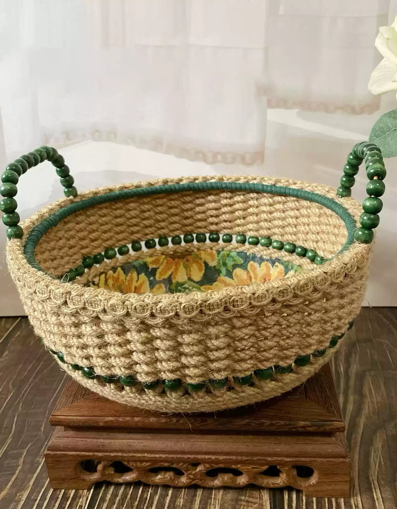 Sunflower Handmade Woven Storage Basket