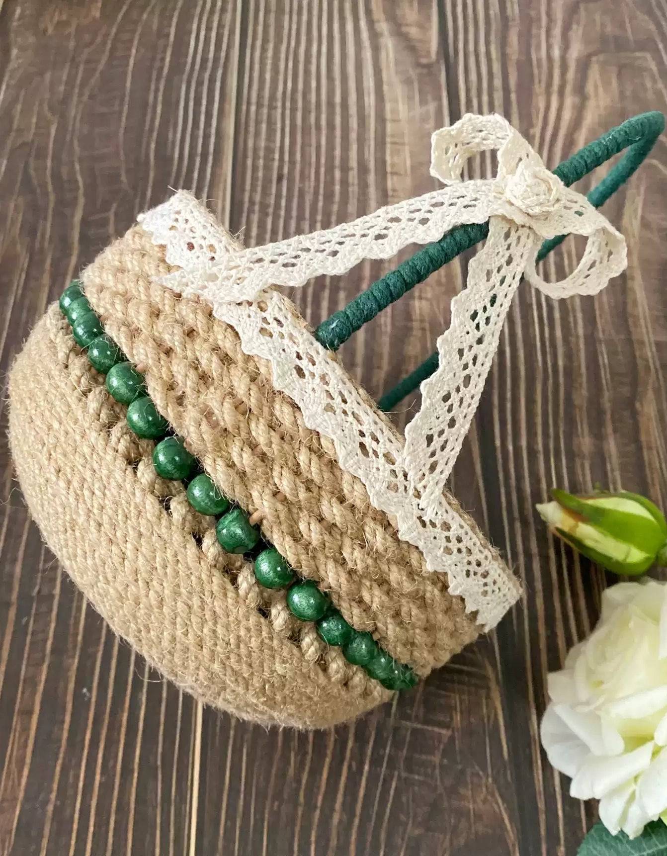 Sunflower Handmade Woven Storage Basket