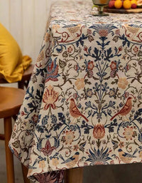 Thickened Jacquard Pastoral Retro Fabric Table Cloth