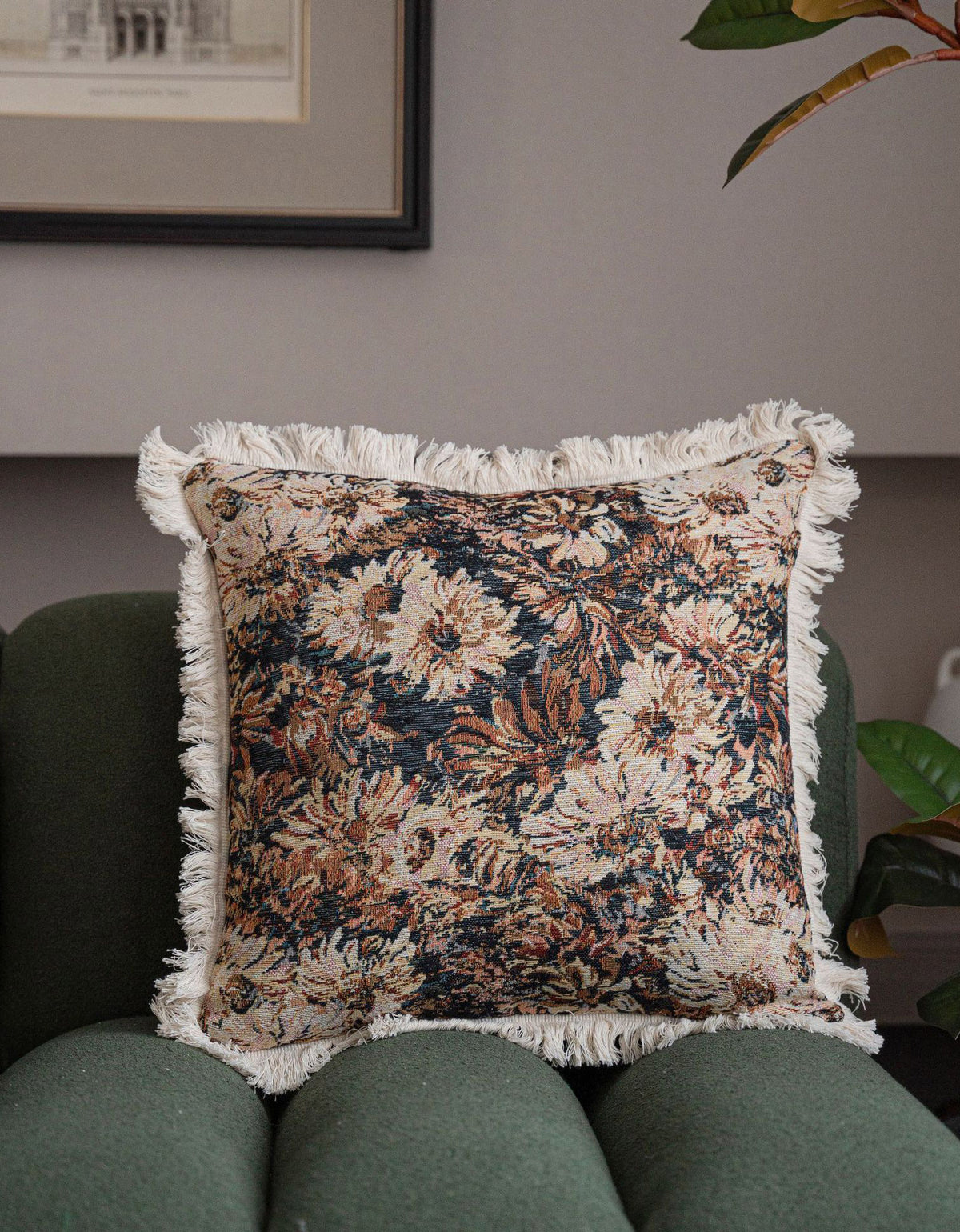 Vintage Countryside Style Jacquard Cushion Covers