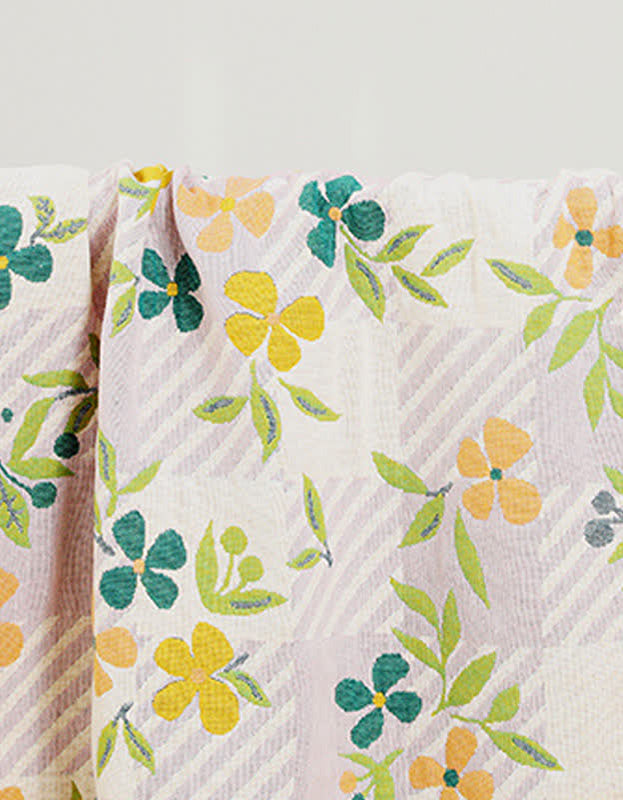 Vintage Floral Cotton Bath Towel Baby Blanket
