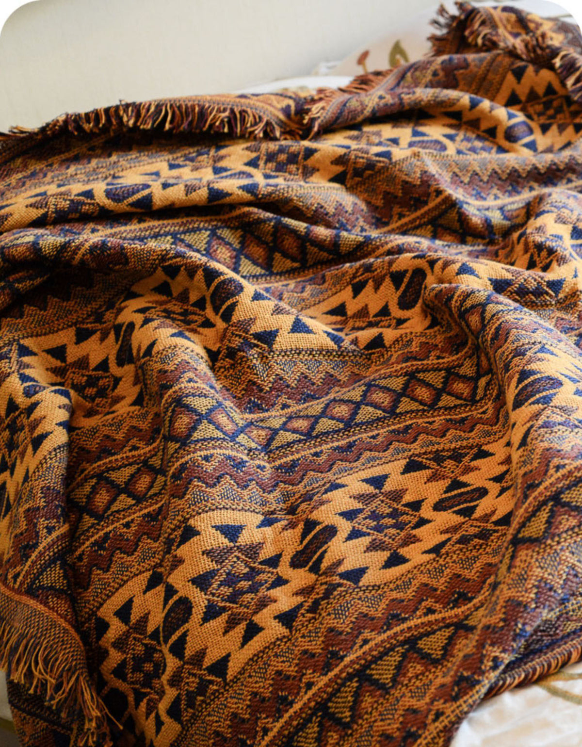 Vintage Indian Style Blankets Sofa Cover
