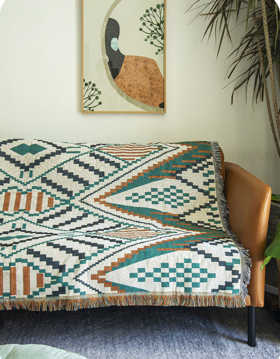 Vintage Indiana & Nordic Style Blanket