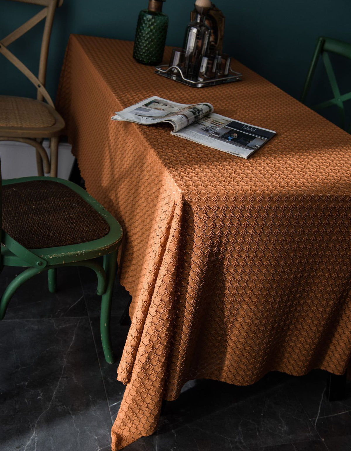 Vintage Jacquard Lace Tablecloth