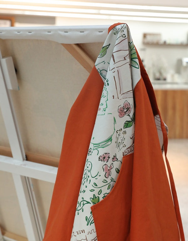 Waterproof And Oil-proof Smock Long-sleeved Apron For Painting