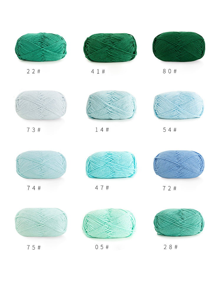 4-strand Combed Cotton Yarn Roll (Green series)