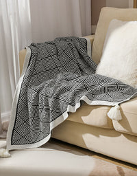 Bohemian Sofa Cover knitted Blanket