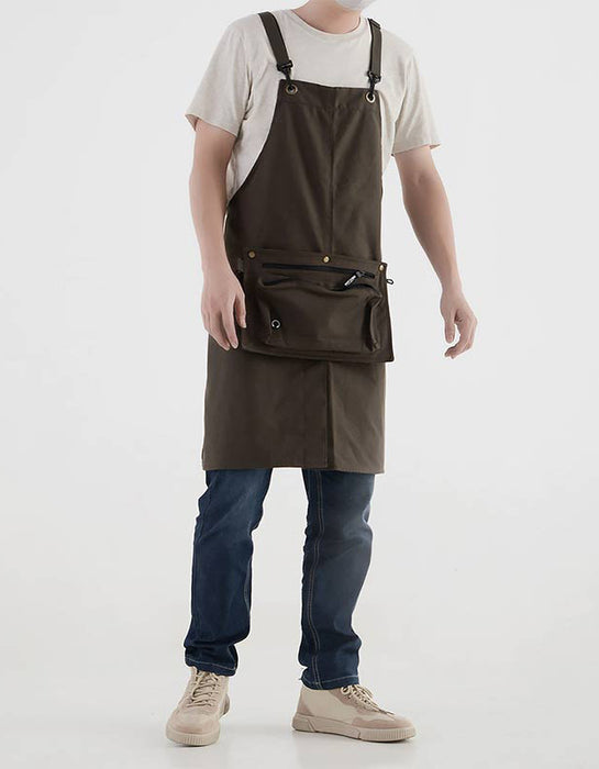 Cotton Canvas Waterproof Apron With Portable Bag