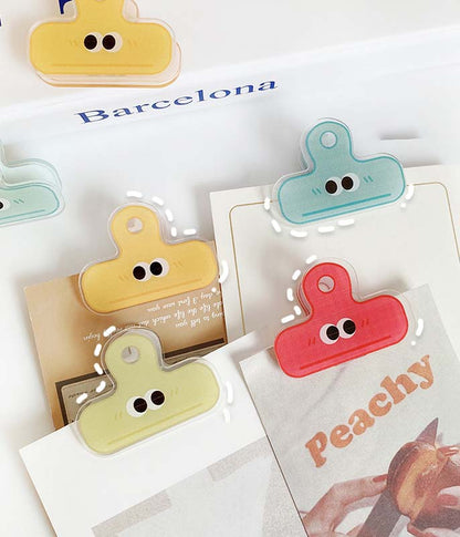 Cute Cartoon Acrylic Clip (4 PCS )