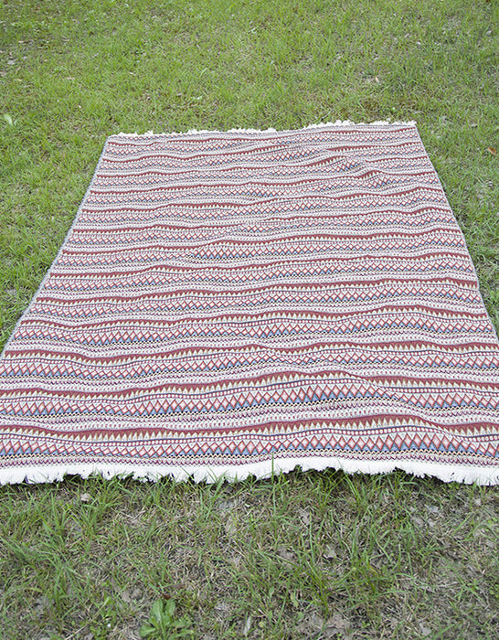 Ethnic Style Vintage Outdoor Picnic Blanket