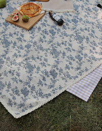 Floral Print Outdoor Picnic Blanket