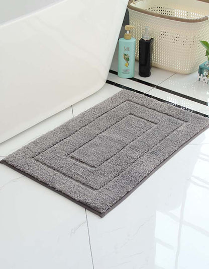 Tapis de bain en coton moelleux