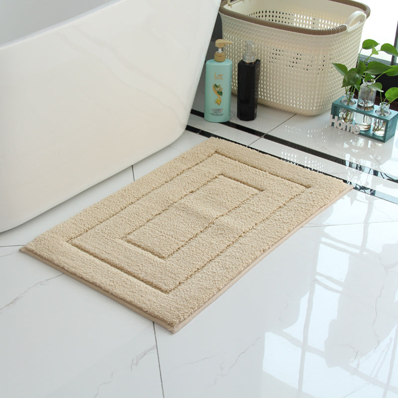 Tapis de bain en coton moelleux